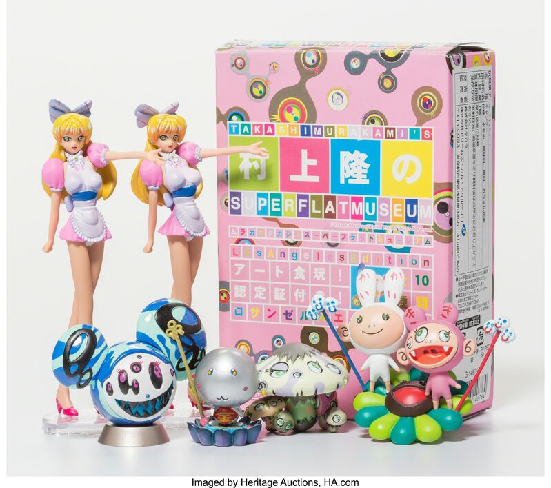 Takashi Murakami, ‘Superflat Museum, partial set of six’, 2005, Other, Painted vinyl figures, Heritage Auctions