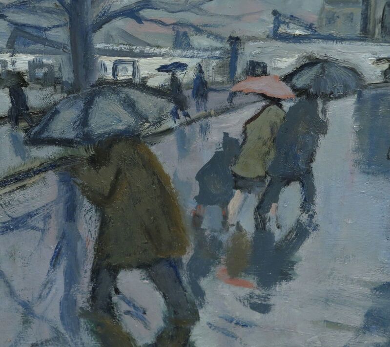 Bernard Lamotte, ‘Montmartre in the Rain’, 20th Century, Painting, Oil on canvas, Vose Galleries