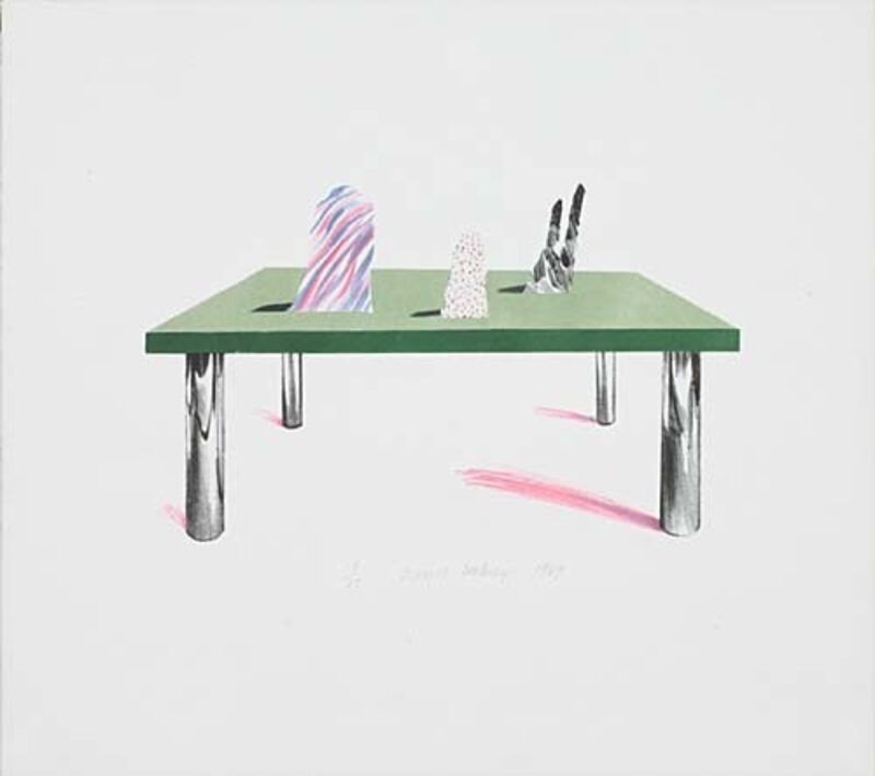 David Hockney, ‘Glass Table with Objects’, 1969, Print, Lithograph, Vanessa Villegas Art Advisory