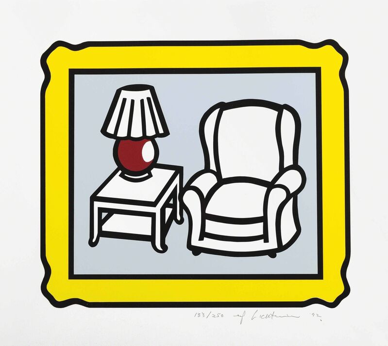 Roy Lichtenstein, ‘Red Lamp’, 1992, Print, Screenprint in colors, on Rives BFK paper, Christie's