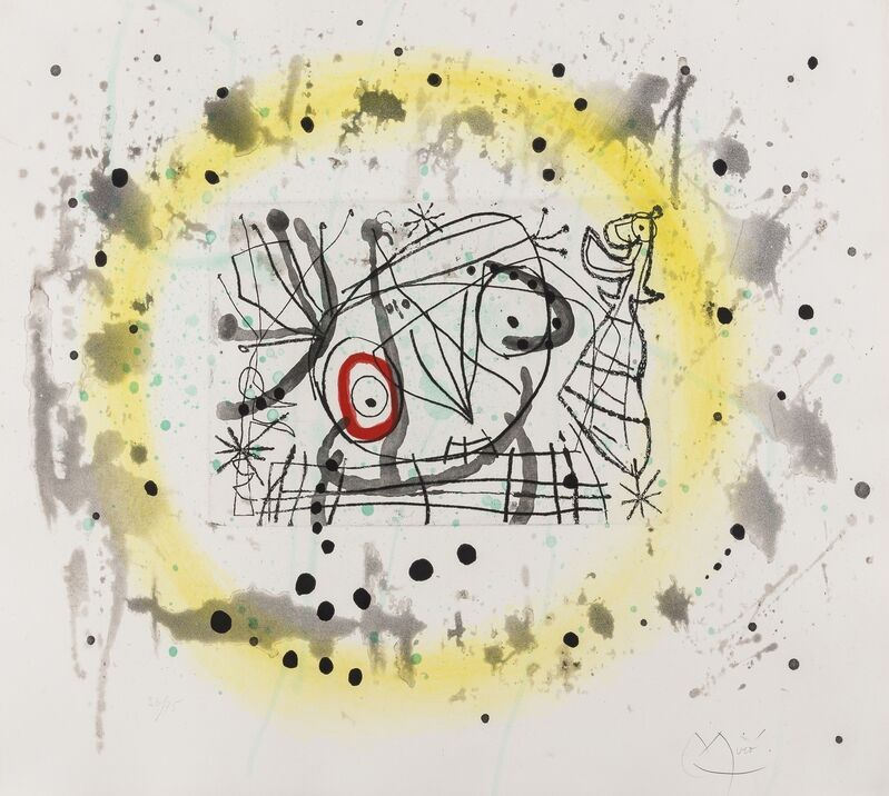 Joan Miró, ‘Fissures (Dupin 469)’, 1969, Print, Etching with aquatint printed in colours, Forum Auctions