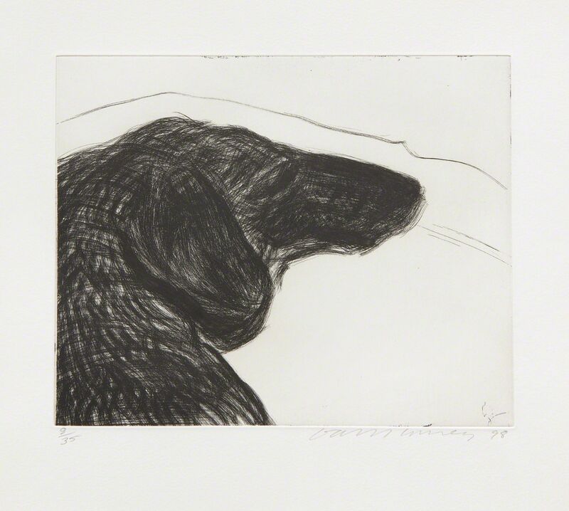 David Hockney, ‘Dog Etching No. 6, from Dog Wall’, 1994, Print, Etching, on Somerset paper, with full margins, Phillips