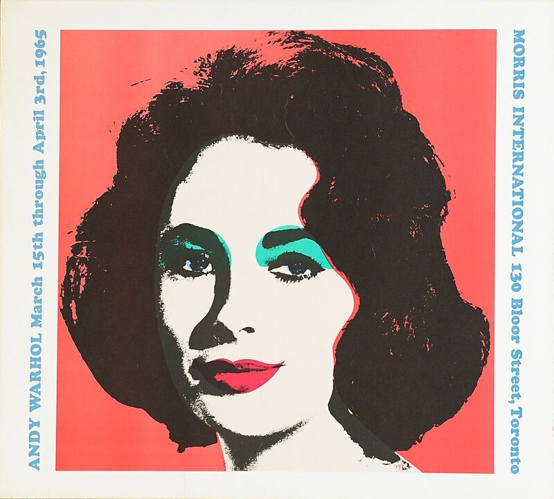 Andy Warhol, ‘Liz Taylor (Morris International)’, 1965, Print, Color poster on card stock, Rago/Wright/LAMA
