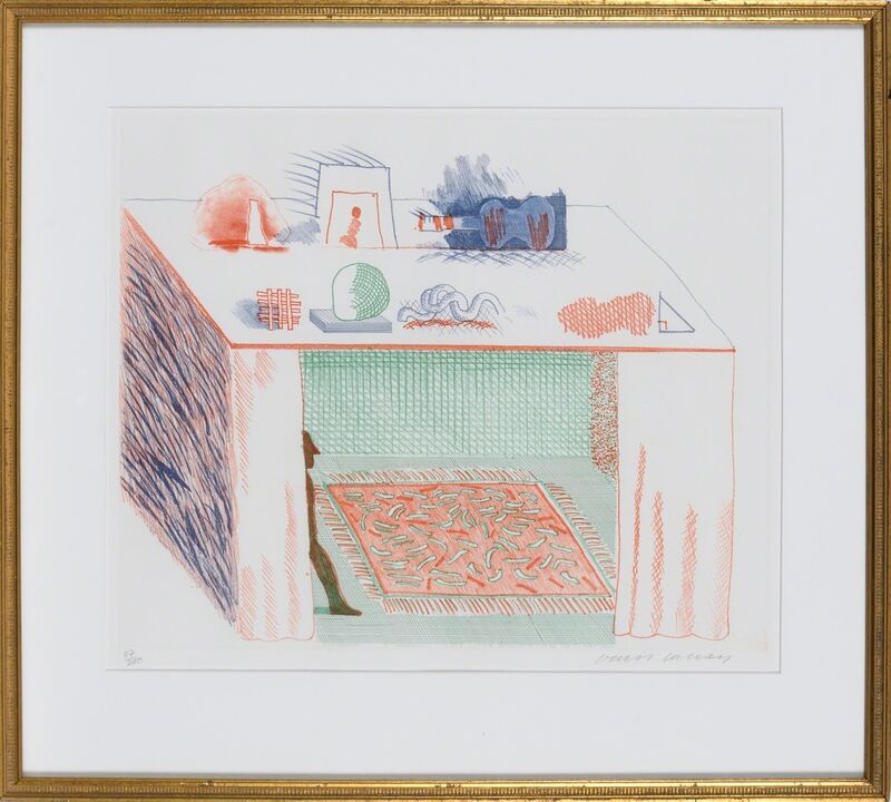 David Hockney, ‘In A Chiaroscuro (S.A.C. 207; Tokyo 186)’, 1976-77, Print, Color etching and aquatint, on Inveresk mould-made paper, Doyle