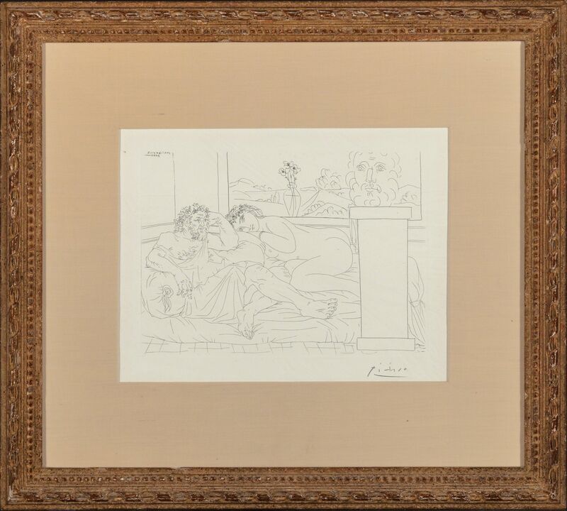 Pablo Picasso, ‘Le repos du sculpteur IV, pl. 65, from La Suite Vollard’, 1933, Print, Etching on Montval laid paper, Heritage Auctions