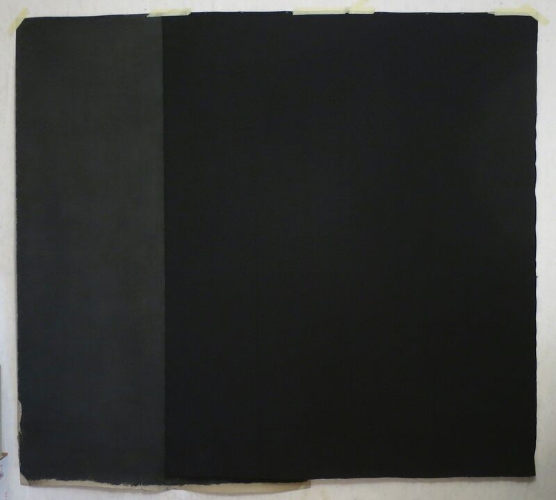 Maarja Nurk, ‘Untitled Black’, 2011, Painting, Charcoal on paper, black textile, Alfa Gallery