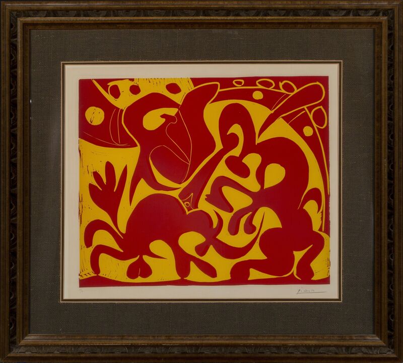 Pablo Picasso, ‘La Pique’, 1969, Print, Linocut in colors on heavy cream wove paper, Heritage Auctions