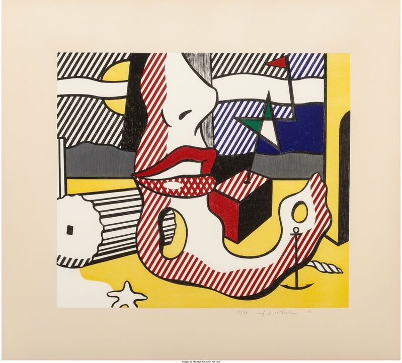 Roy Lichtenstein, ‘A Bright Night, from the Surrealist Series’, 1978, Print, Lithograph in colors on Arches 88 paper, Heritage Auctions