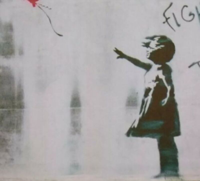 Banksy, ‘BANKSY- BALLOON GIRL EXHIBITION POSTER HAND SIGNED BY STEVE LAZARIDES UK EXCLUSIVE’, 2018, Ephemera or Merchandise, Quality paper, Arts Limited