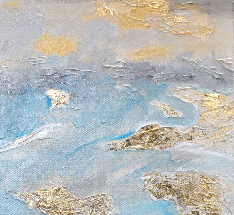 Bridg', ‘Golden Islands’, 2020, Painting, Acrylic and gold leaf on canvas, Galerie Arnaud