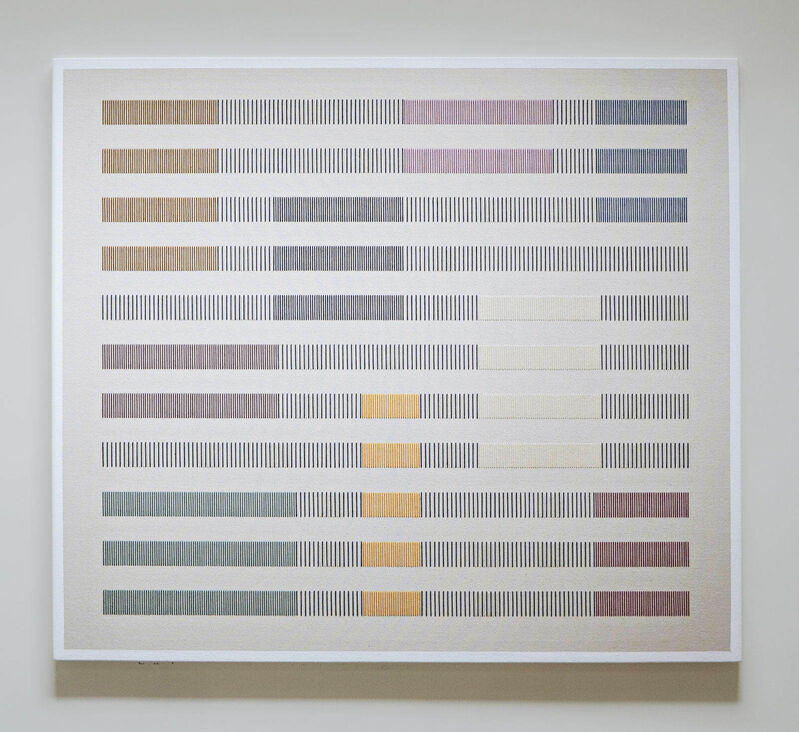 Andreas Diaz Andersson, ‘Systematic Arrangement 40’, 2021, Painting, Cotton thread and acrylic on cotton canvas, Cadogan Contemporary