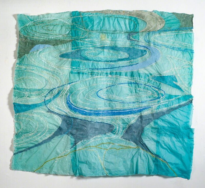 Nancy Cohen, ‘Reversing Falls’, 2018, Drawing, Collage or other Work on Paper, Paper pulp on handmade paper, Kathryn Markel Fine Arts