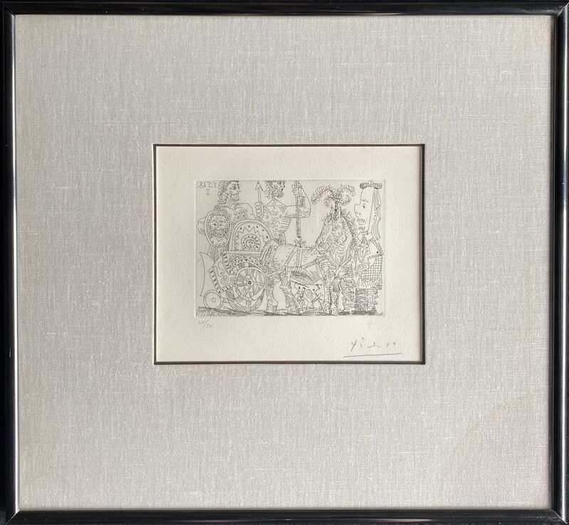 Pablo Picasso, ‘Circus: chariot and clown’, 1968, Print, Etching, AH Fine Art 