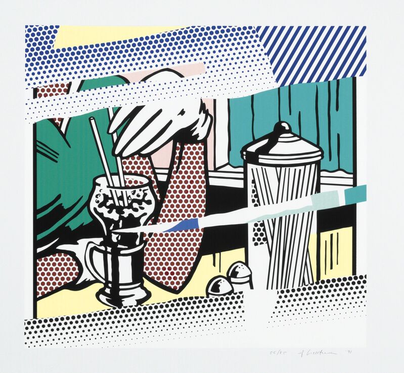Roy Lichtenstein, ‘Reflections on Soda Fountain’, 1991, Print, Screenprint in colors, on Rives BFK paper, Christie's