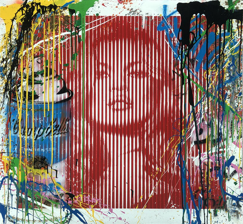Mr. Brainwash, ‘Fame Moss Red/ Kate Moss (HPM)’, 2015, Drawing, Collage or other Work on Paper, Mixed Media on Paper, Vanessa Villegas Art Advisory
