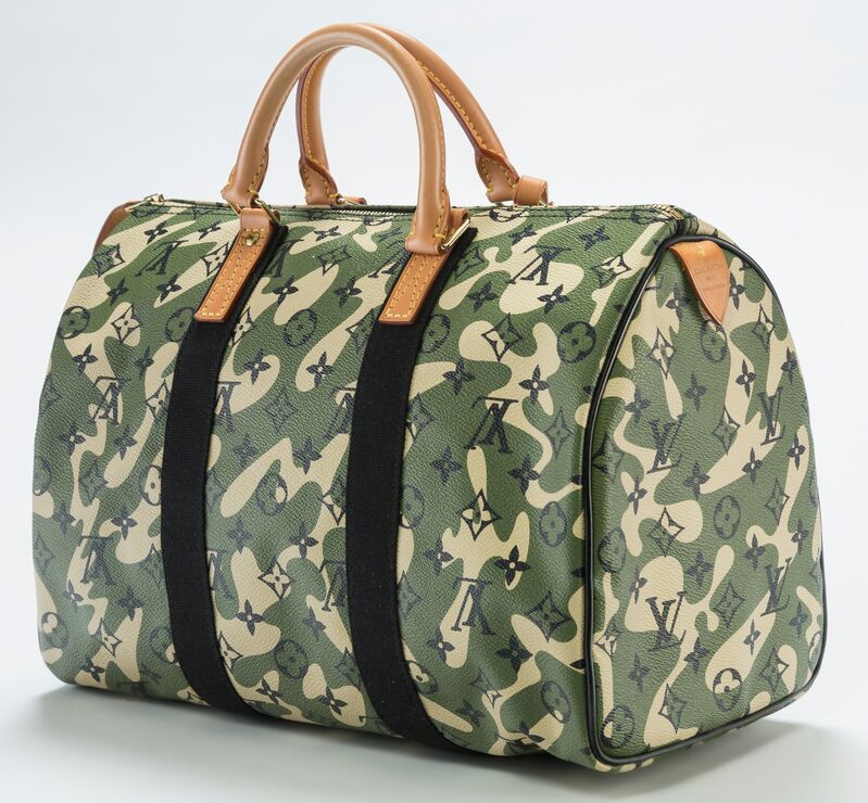 Takashi Murakami, ‘Louis Vuitton Limited Edition Green Monogramouflage Canvas Speedy 35 Bag’, 2008, Other, Coated Canvas & Leather, Heritage Auctions