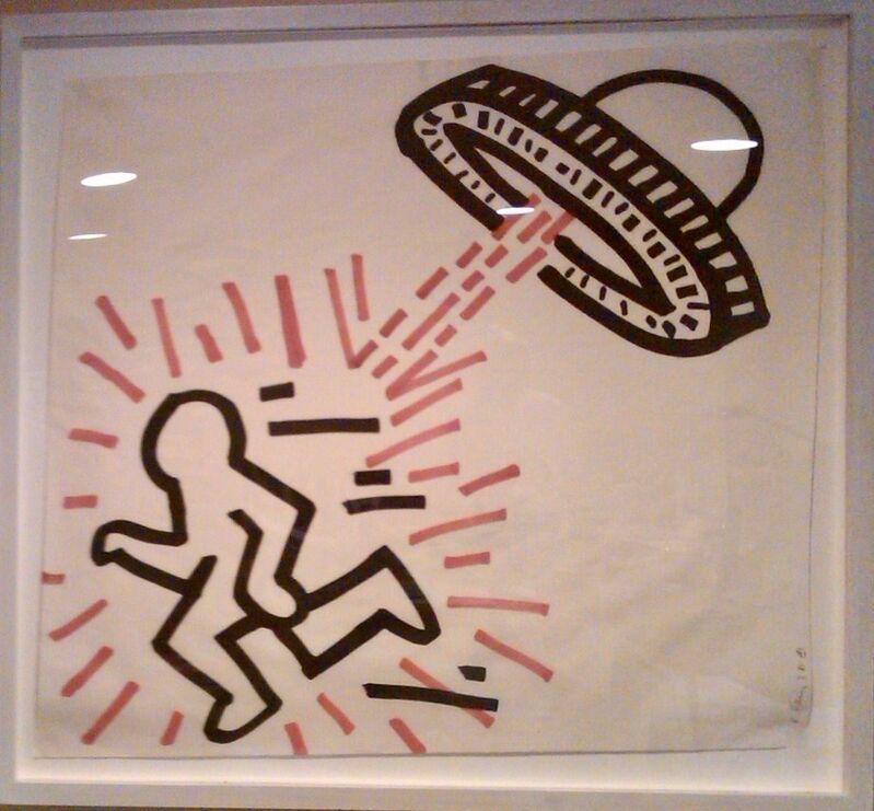 Keith Haring, ‘Untitled’, 1981, Drawing, Collage or other Work on Paper, Sumi Ink on Paper, Rosenfeld Gallery LLC