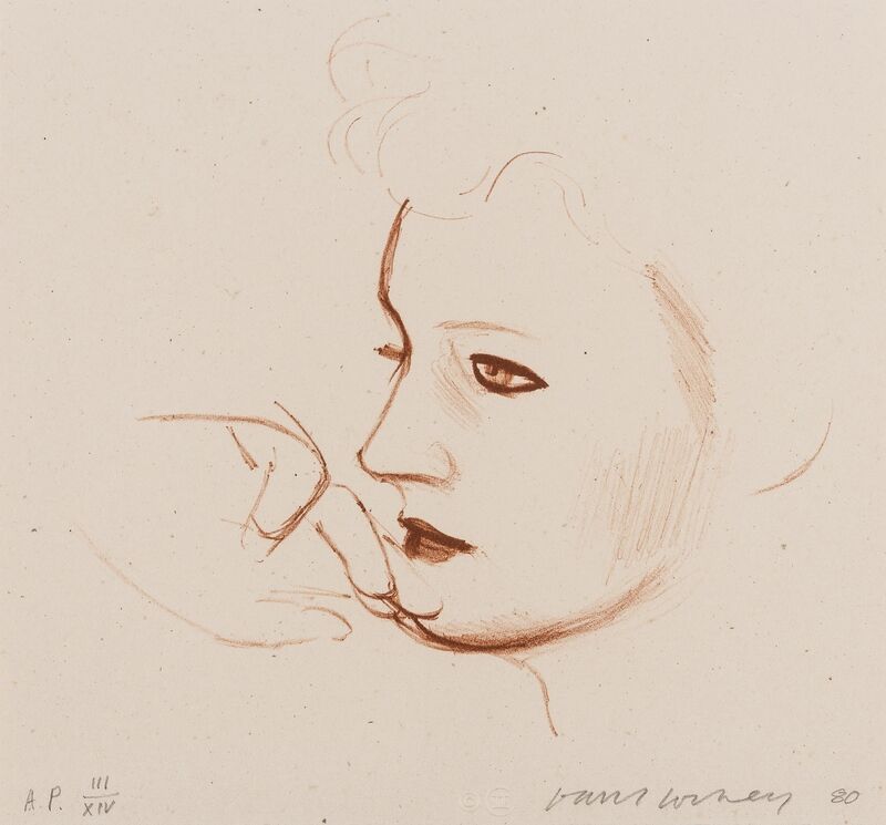 David Hockney, ‘Celia Looks (Tokyo 247)’, 1980, Print, The scarce lithograph, Forum Auctions