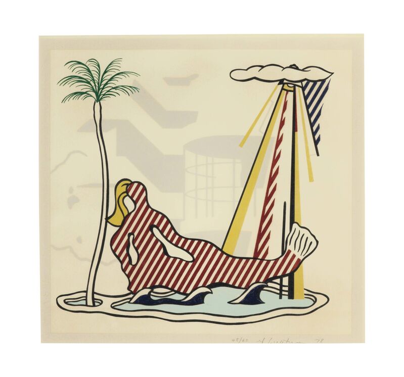 Roy Lichtenstein, ‘Mermaid, from Surrealist Series’, 1978, Print, Lithograph in colors on Arches 88 paper, Christie's