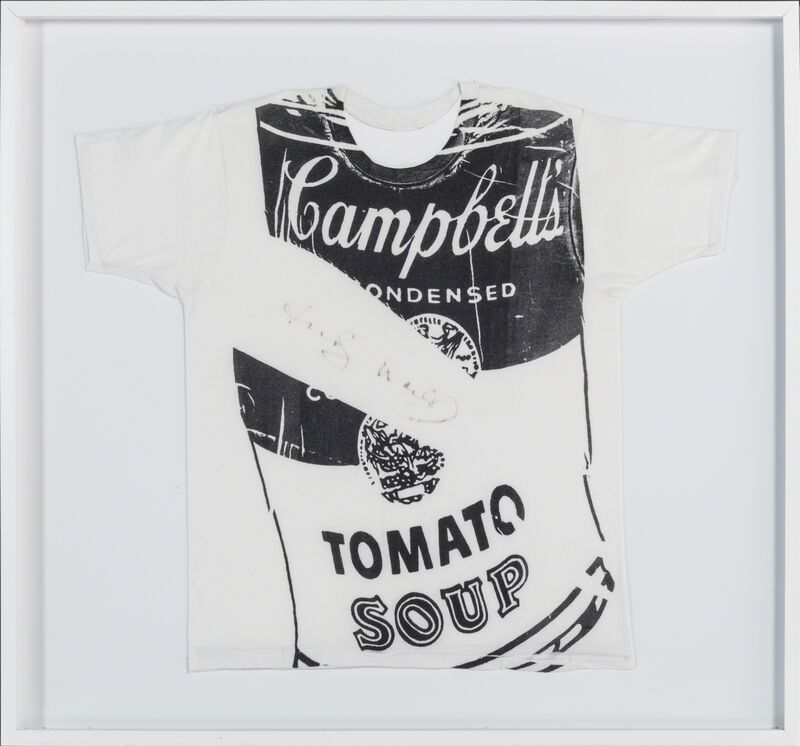 Andy Warhol, ‘Campbell Soup T-shirt ’, 1980, Fashion Design and Wearable Art, Silkscreen on T-shirt, Rudolf Budja Gallery