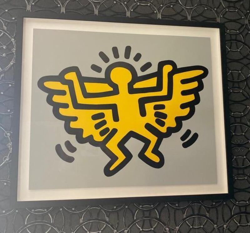 Keith Haring, ‘Icons (Angel)’, 1990, Print, Embossed screenprint in colours on paper, EXTRAORDINARY OBJECTS