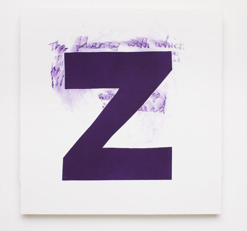 Magne Furuholmen, ‘alpha-beta ‘Z’’, 2009, Print, Monotype with drypoint on Somerset 410gsm white satin, Paul Stolper Gallery
