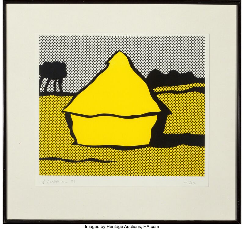 Roy Lichtenstein, ‘Haystack’, 1969, Print, Screenprint in colors on Fabriano wove paper, Heritage Auctions