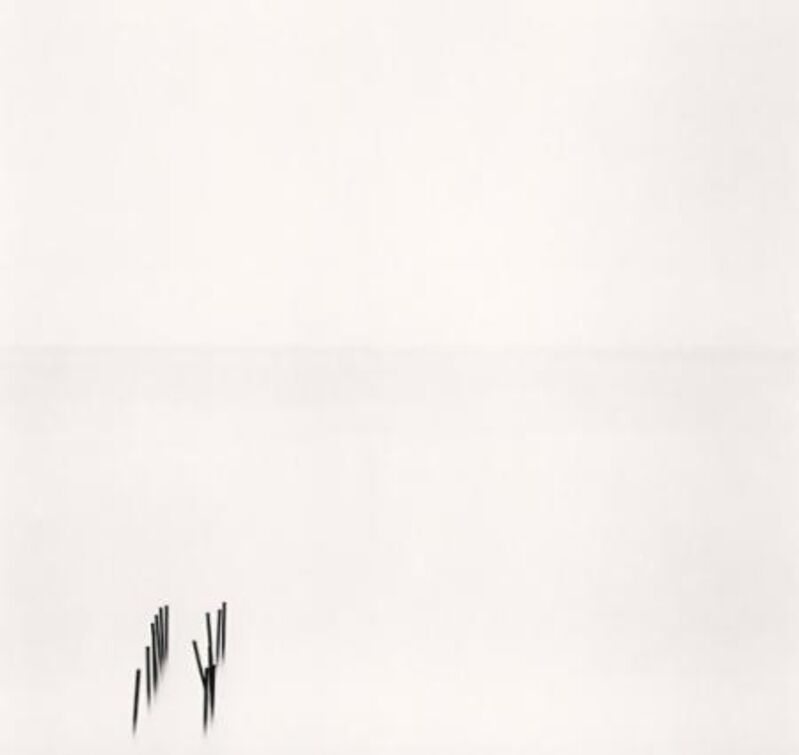 Michael Kenna, ‘Matin Blanc, Blue Beach, Nice, France’, 1997, Photography, Sepia toned silver gelatin print, Huxley-Parlour