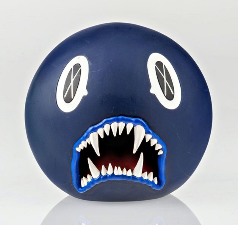 KAWS, ‘Cat Teeth Bank (Navy Blue) in original box’, 2007, Ephemera or Merchandise, Produced by Medicom Toy, Tokyo, Alpha 137 Gallery