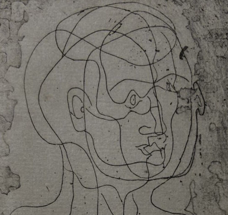 Pablo Picasso, ‘Tête d'homme’, 1922-1923, Print, Etching on verge d'arches paper, Capsule Gallery Auction