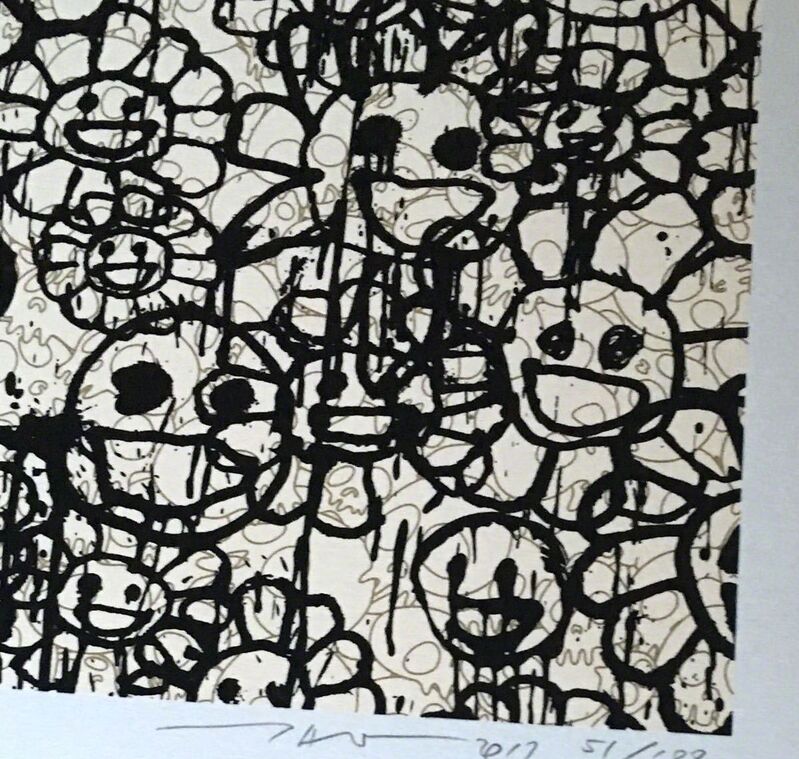 Takashi Murakami, ‘Madsaki Flowers B Beige’, 2017, Print, Silkscreen, Dope! Gallery