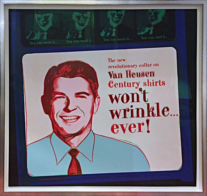 Andy Warhol, ‘Van Heusen 356 - Ronald Reagan From Ads Series’, 1985, Print, Screenprint in colors, Off The Wall Gallery