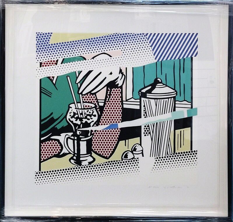 Roy Lichtenstein, ‘REFLECTIONS ON SODA FOUNTAIN’, 1991, Print, SCREENPRINT, Gallery Art