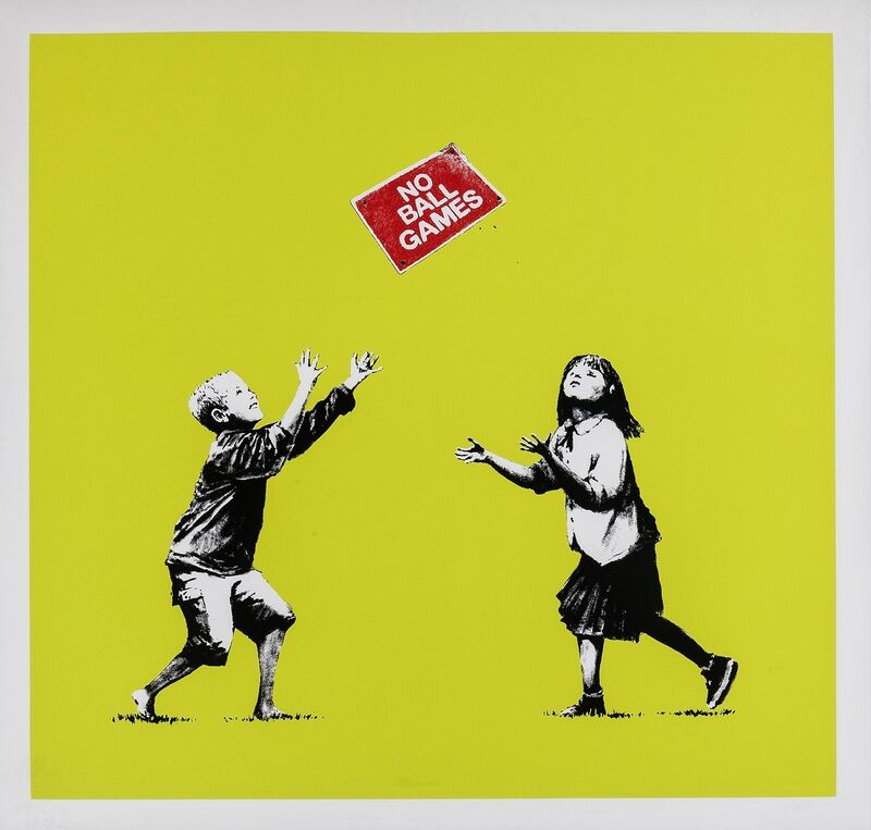 Banksy, ‘No Ball Games (Green)’, 2009, Print, Screenprint in colours, Forum Auctions