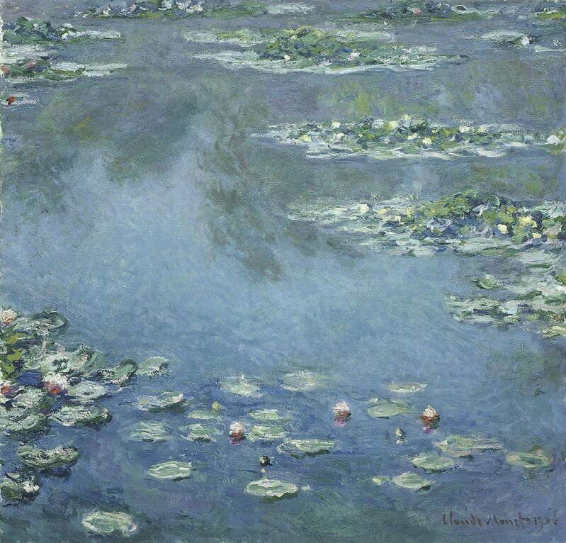 Claude Monet, ‘Water Lilies’, 1906, Painting, Oil on canvas, Art Institute of Chicago
