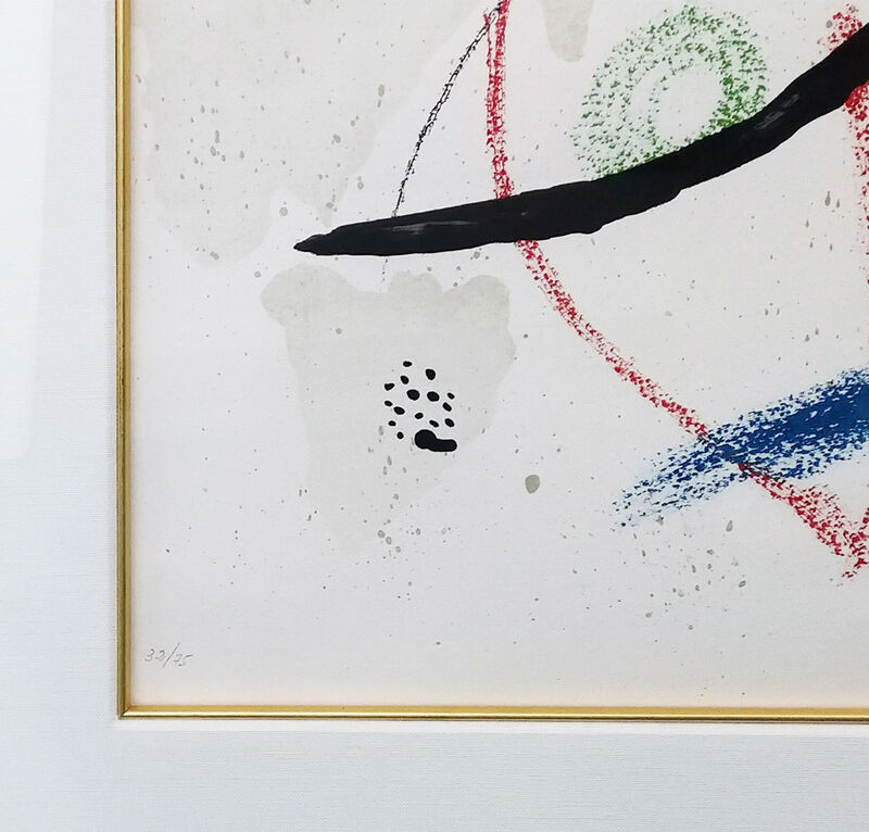 Joan Miró, ‘PL. 9 (FROM MARAVILLAS CON VARIACIONES ACRÓSTICAS EN EL JARDIN DE MIRO)’, 1975, Print, LITHOGRAPH, Gallery Art