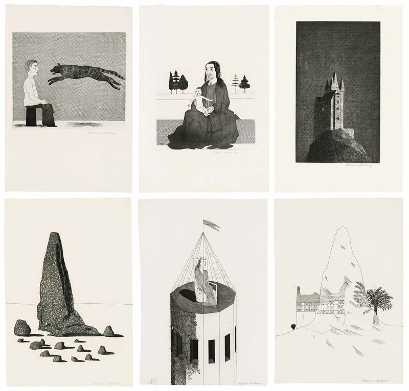 David Hockney, ‘Illustrations for Six Fairy Tales from the Brothers Grimm’, 1969-70, Print, The complete portfolio of 39 etchings on Hodgkinson handmade wove paper, Christie's
