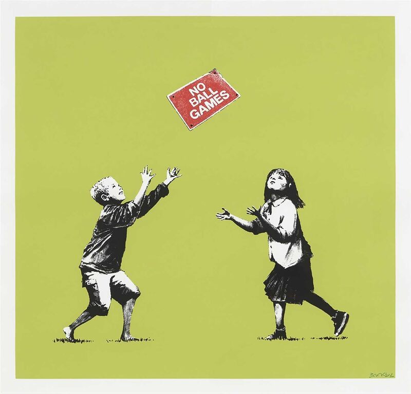 Banksy, ‘NO BALL GAMES’, 2009, Print, Screen print on paper, Tate Ward Auctions