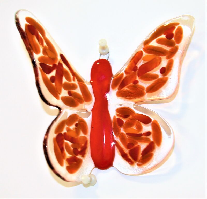 Mariana Villanueva, ‘Red Passion small butterfly nr.10’, 2017, Design/Decorative Art, Glass modeled by the fusion method at high temperature, Renaissance Art Gallery