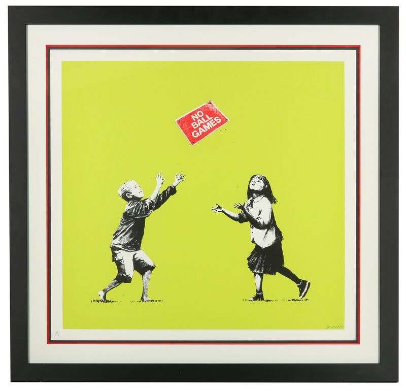 Banksy, ‘No Ball Games (Green)’, 2009, Print, Screenprint In Colours, Chiswick Auctions