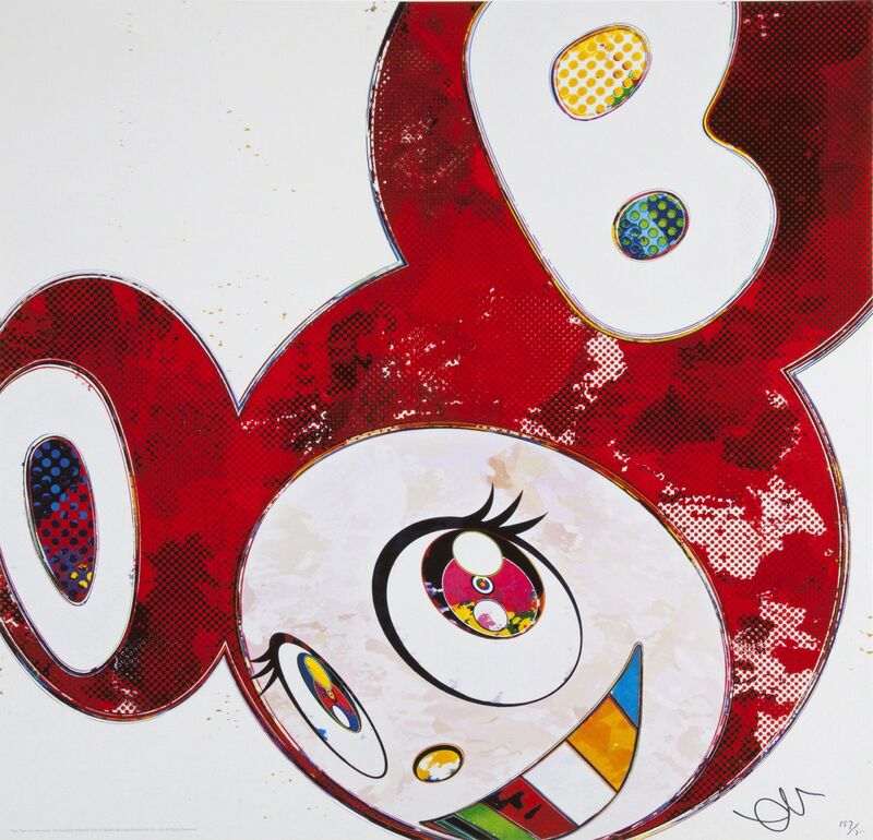 Takashi Murakami, ‘And Then x 6 (Vermilion: The Superflat Method)’, 2013, Print, Offset lithograph on paper, Julien's Auctions