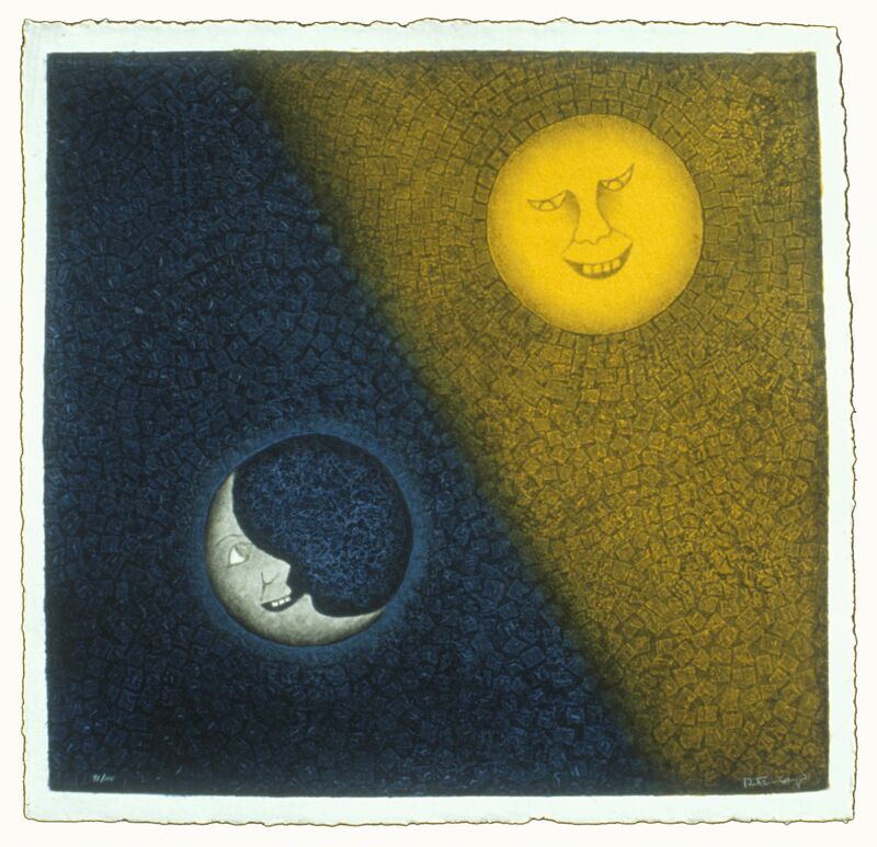 Rufino Tamayo, ‘Luna Y Sol’, 1990, Print, Mixografia Print on Handmade Paper, Mixografia