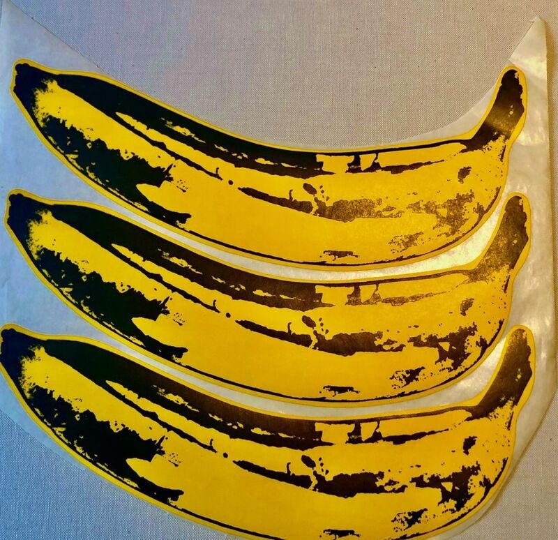 Andy Warhol, ‘A Set of Unpeeled Banana Stickers’, 1967, Ephemera or Merchandise, Sticker on paper, Bengtsson Fine Art
