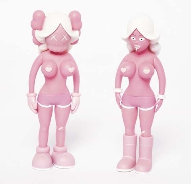 KAWS, ‘Twins (Pink)’, 2006, Sculpture, Painted cast vinyl, Lougher Contemporary