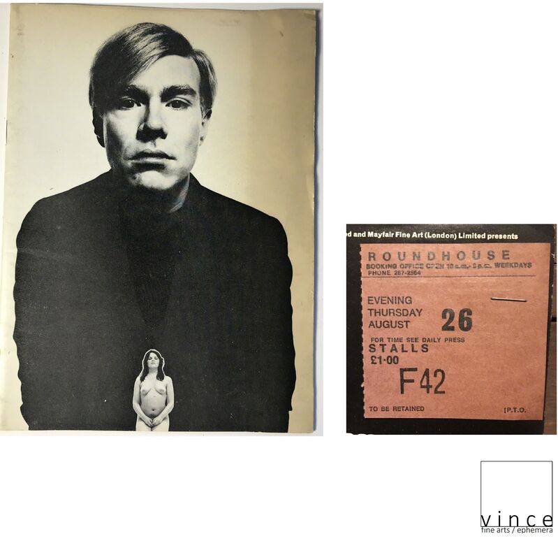 Andy Warhol, ‘'PORK', 3-PIECE SET, The London Play , 1971, Original POSTER/ PROGRAM/ TICKET, The Round House London.’, 1971, Ephemera or Merchandise, Lithograph on paper, VINCE fine arts/ephemera