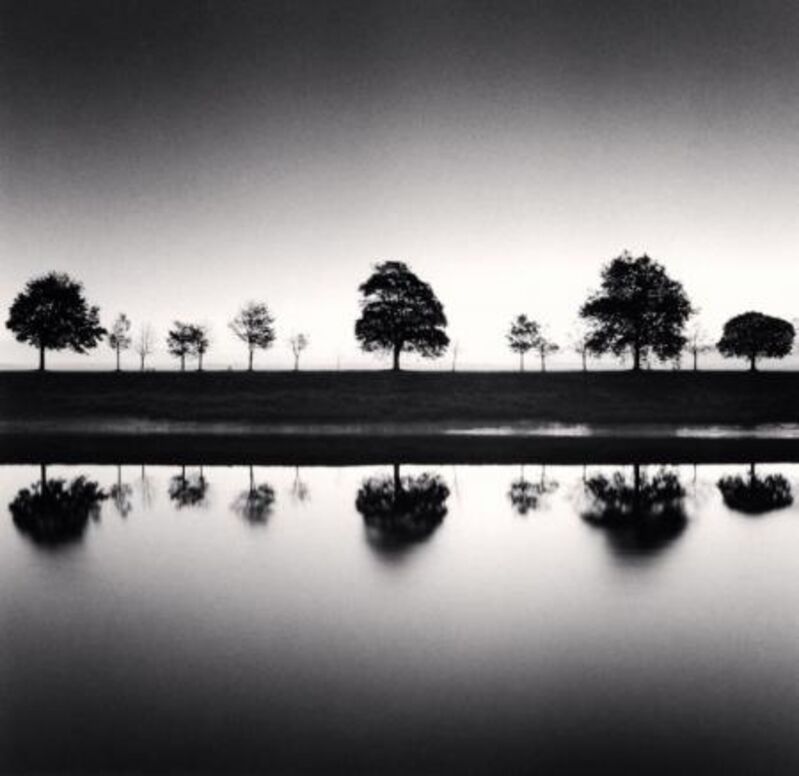 Michael Kenna, ‘Reflecting Trees, Saint Valery Sur Somme, France’, 2009, Photography, Sepia toned silver gelatin print, Huxley-Parlour