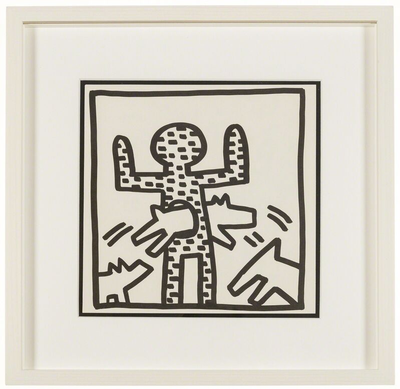 Keith Haring, ‘Untitled (Four Plates)’, 1982, Print, Four offset lithographs, Forum Auctions