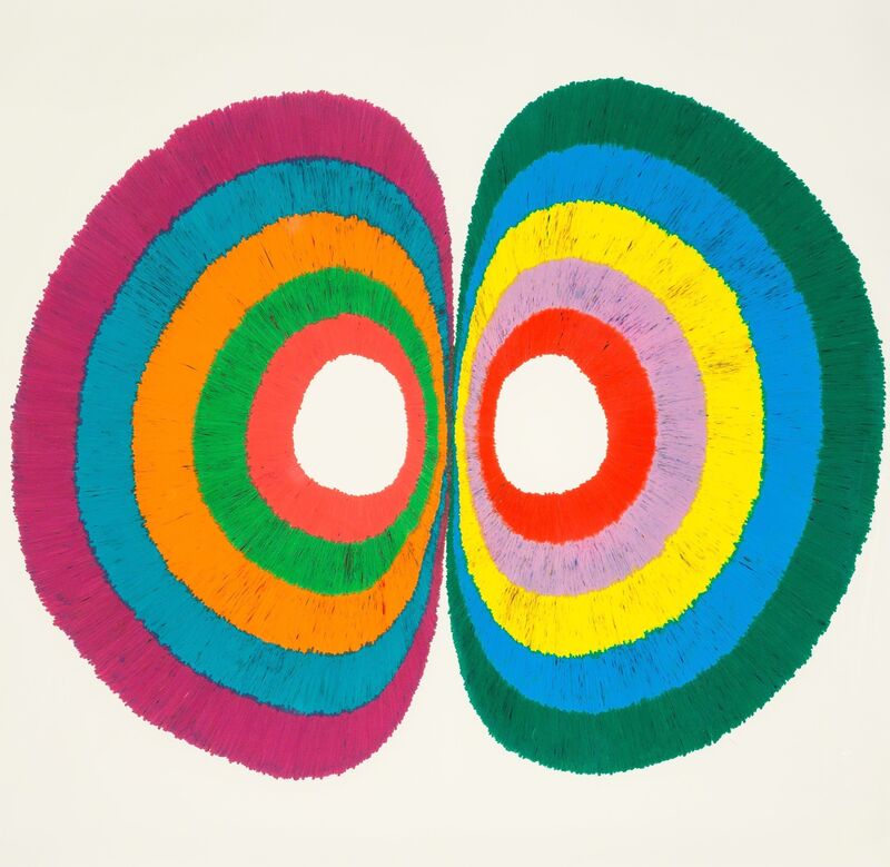 Dennis Koch, ‘Untitled (Hemispheric Discontinuity)’, 2009, Other, Color pencil on paper, Heritage Auctions