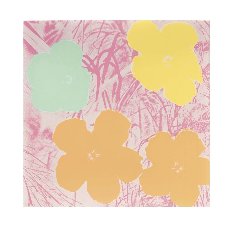 Andy Warhol, ‘Flowers: one plate’, 1970, Print, Screenprint in colors on wove paper, Christie's