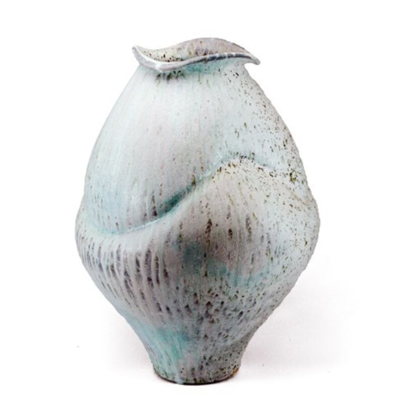 Perry Haas, ‘Large Jar 02’, 2017, Sculpture, Shino Glaze with Iron Inclusions, Wood Fired Porcelain, Duane Reed Gallery
